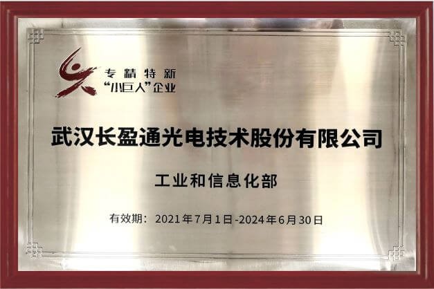 入选第三批国家级专精特新重点“小巨人”企业。