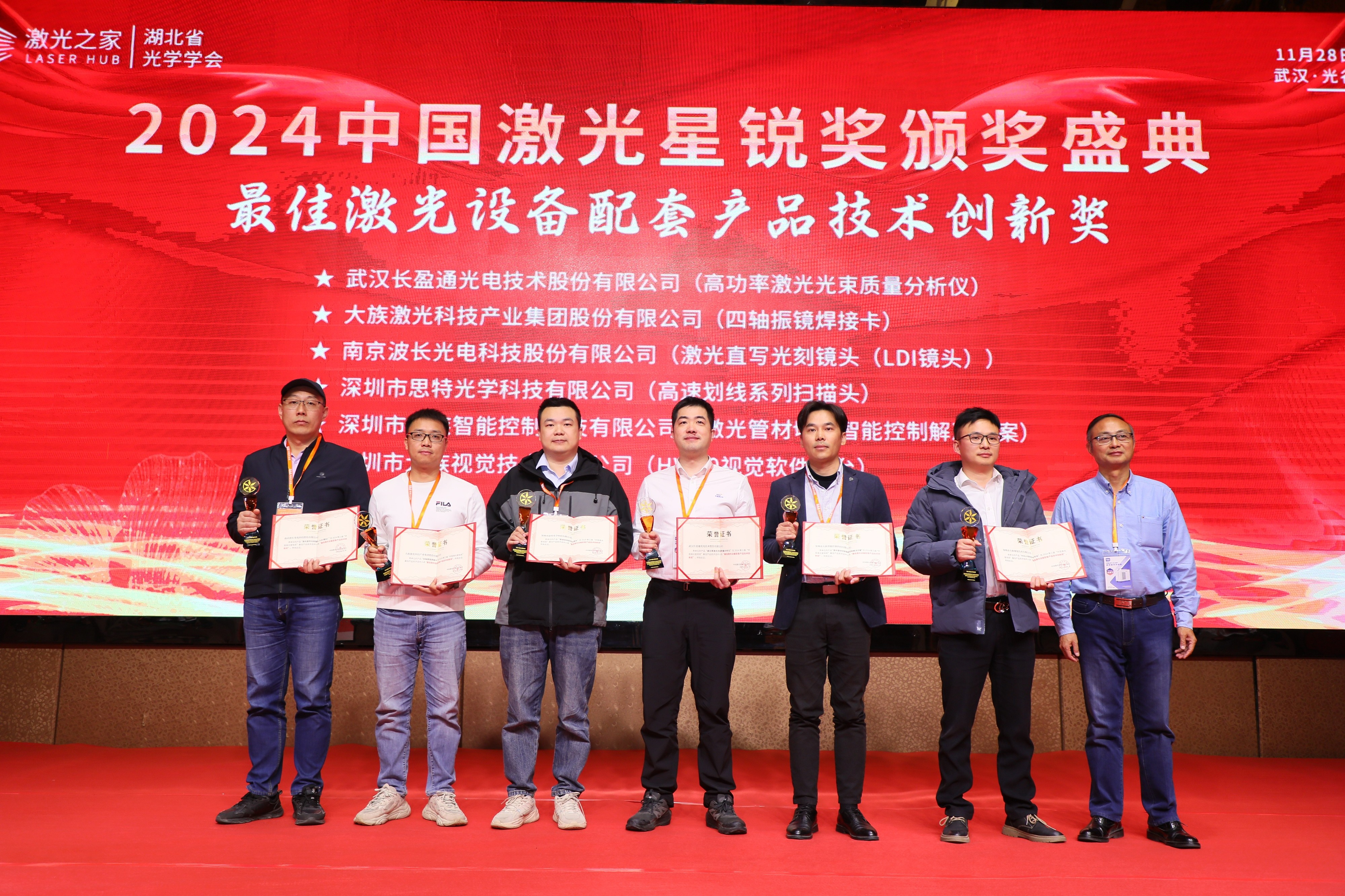 天辰娱乐高功率激光光束质量分析仪荣获2024中国激光星锐奖“最佳激光设备配套产品技术创新奖”